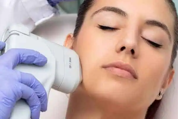 HIFU - Breakthrough in Anti - ageing 1 Image of woman having HIFU Surrey treatment