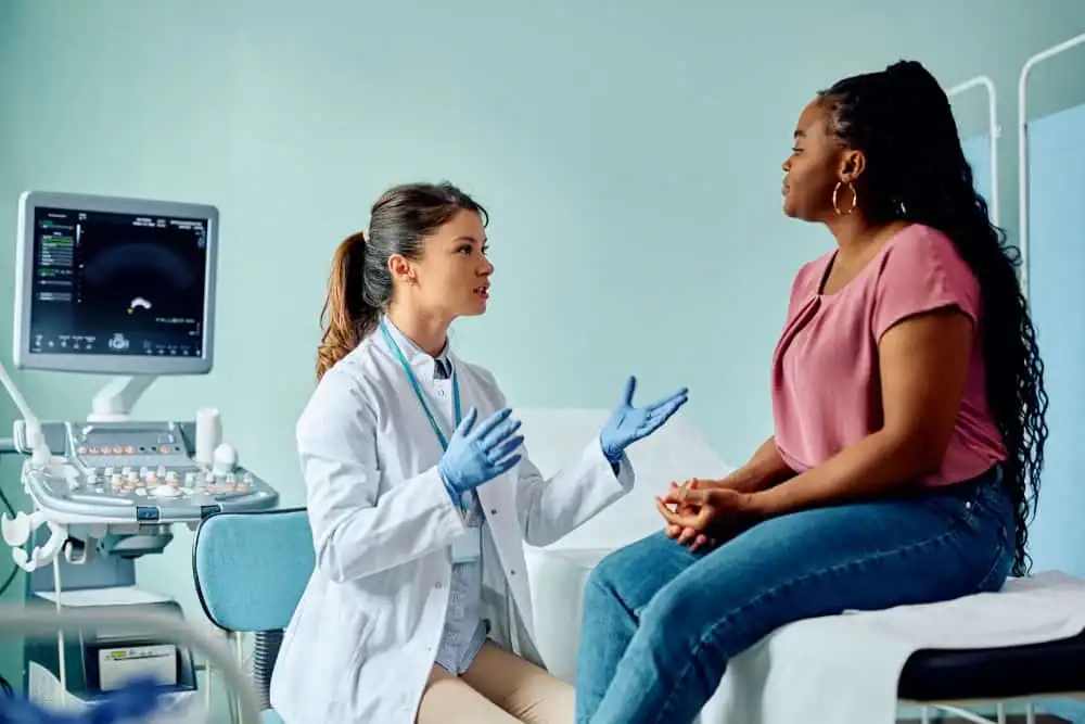 Rejuvenating Intimacy: Exploring Surgical Solutions for Vaginal Laxity 1 Woman have consultation about vaginal laxity Surrey